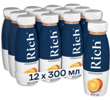 Нектар Rich апельсиновый, 300мл x 12 шт