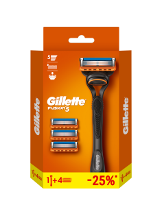 Бритва Gillette Fusion 5 мужская + 3 сменные кассеты