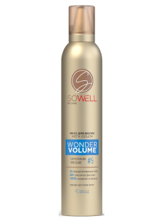 Мусс для волос SoWell Wonder Volume Мега объем от корней сверхсильной фиксации, 200мл