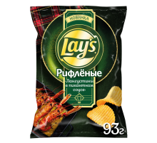 Чипсы рифленые Lay's Лангустины в пикантном соусе, 93г