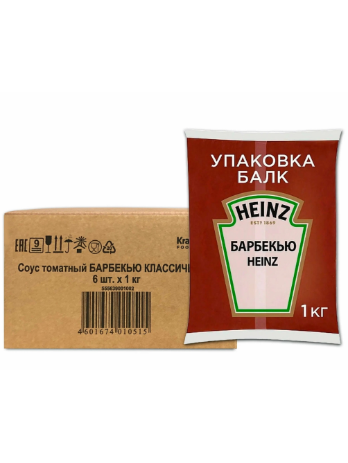 Соус Heinz Барбекю, 1кг х 6 шт