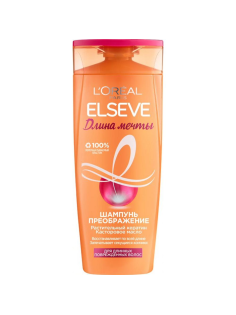 Шампунь L'Oreal Paris Elseve Длина Мечты для длинных поврежденных волос с кератином, 400мл