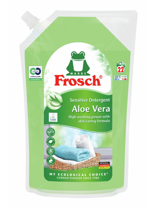 Средство для стирки Frosch жидкое с алоэ вера, 1.5л