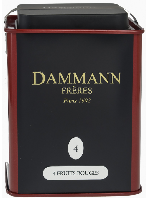 Чай Dammann Freres 4 красных фрукта черный, 100г
