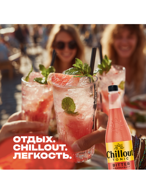 Напиток Chillout Bitter Tonic Грейпфрут сильногазированный, 900мл