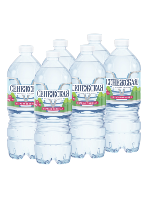 Вода Сенежская питьевая негазированная, 1л x 6 шт