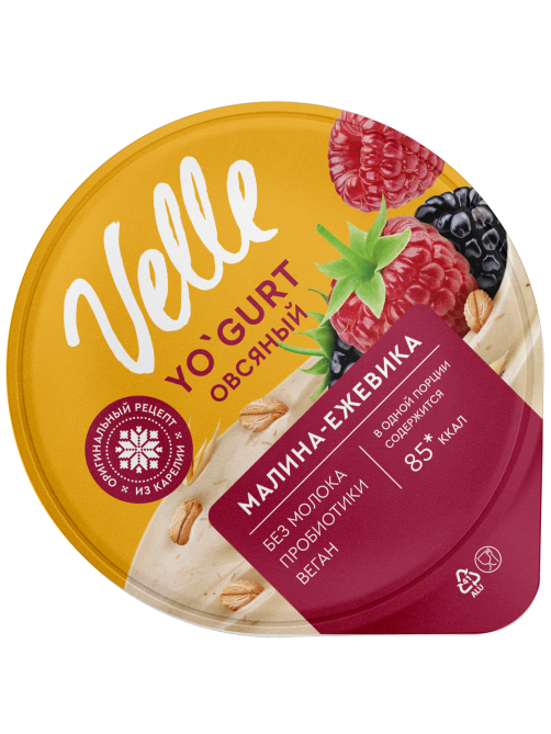Продукт овсяный Velle малина-ежевика, 130г