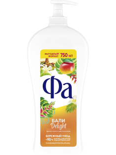 Крем-гель для душа Фа Бали Delight, 750мл