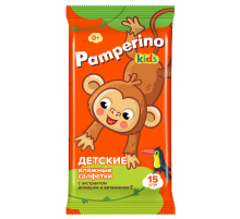 Салфетки влажные детские Pamperino Kids Ромашка-витамин Е, 15шт