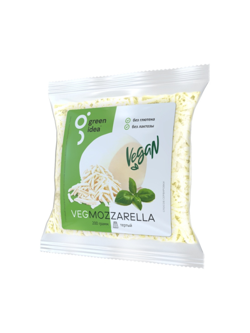 Сырный продукт Green Idea Vegmozzarella Моцарелла тертый 24%, 200г