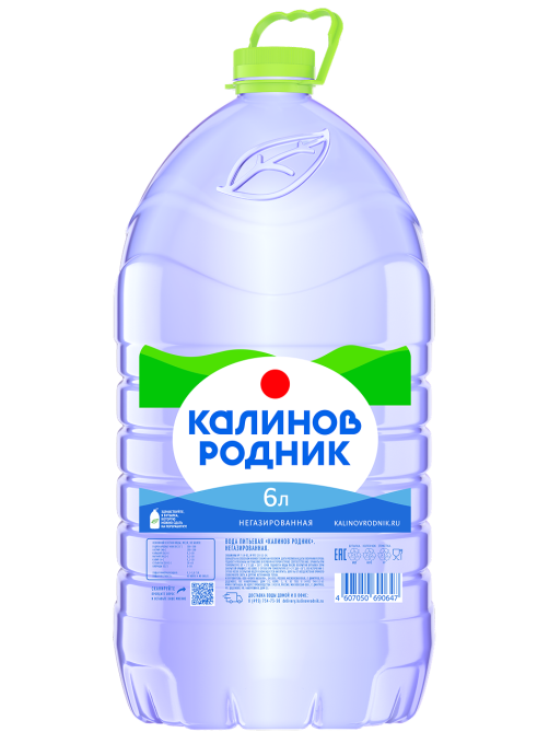 Вода Калинов Родник питьевая негазированная, 6л