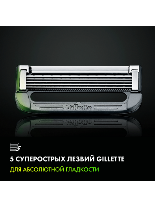 Кассеты сменные Gillette Labs 5 лезвий, 4шт