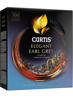 Чай черный Curtis Elegant Earl Grey пакетированный (1.7г x 100шт), 170г