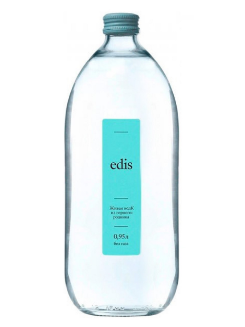 Вода Edis питьевая негазированная стекло, 950мл