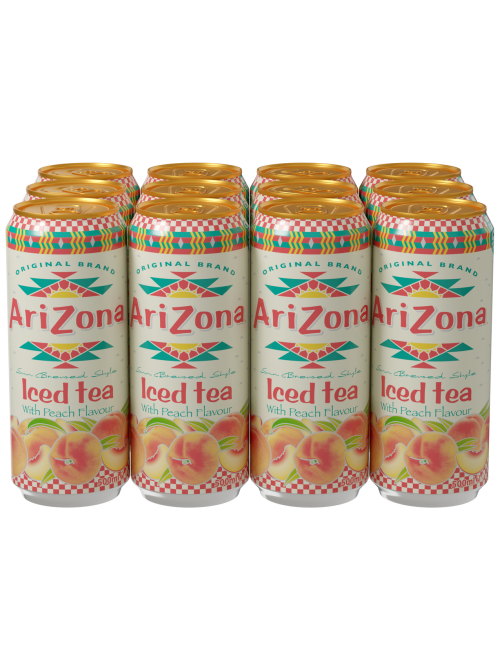 Холодный чай Arizona черный персик, 500мл