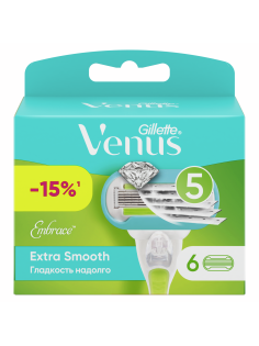 Кассеты сменные Gillette Venus Extra Smooth Embrace, 6шт