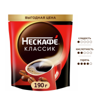 Кофе Нескафе Классик растворимый, 190г
