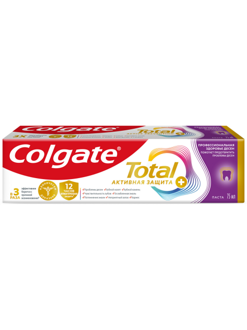 Зубная паста Colgate Total профессиональное здоровье десен, 75мл