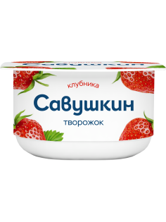 Творожок Савушкин продукт клубника 3.5%, 120г
