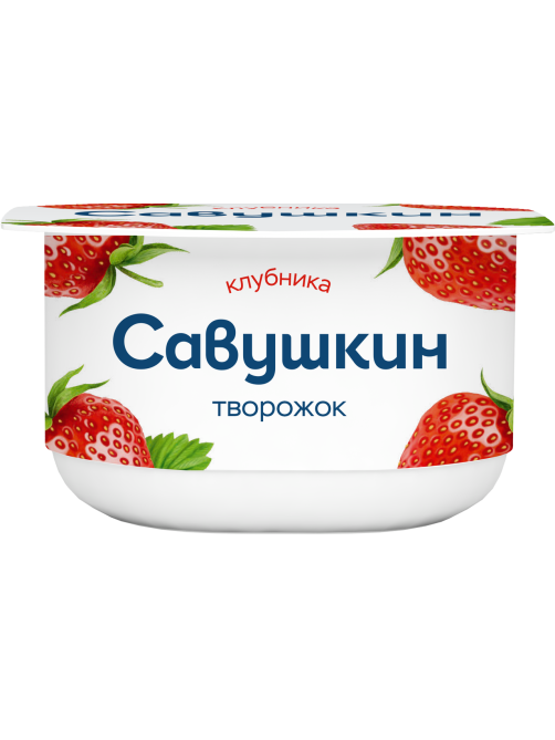 Творожок Савушкин продукт клубника 3.5%, 120г