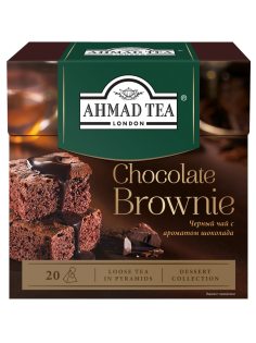 Чай черный Ahmad Tea Chocolate Brownie с шоколадом (1.8г x 20шт), 36г