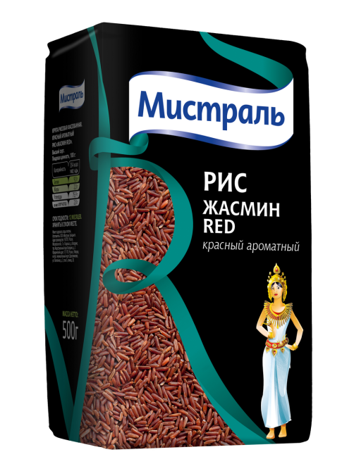 Крупа рис Мистраль Жасмин Red ароматный, 500г