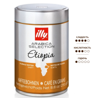Кофе Illy Etiopia arabica selection в зернах, 250г