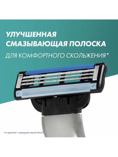 Кассета для бритвенного станка Gillette Mach3, 2шт