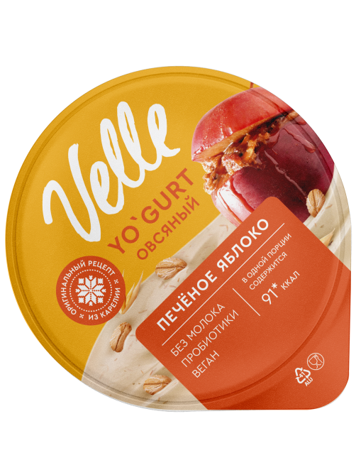 Продукт овсяный Velle печеное яблоко, 130г