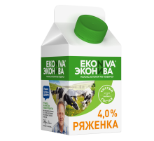 Ряженка Эконива 4%, 450г