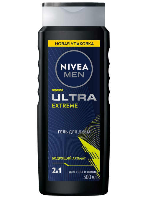 Гель для душа Nivea Men Ultra Extreme, 500мл
