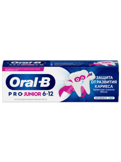 Зубная паста детская Oral-B Pro Junior от 6 до 12 лет, 75мл