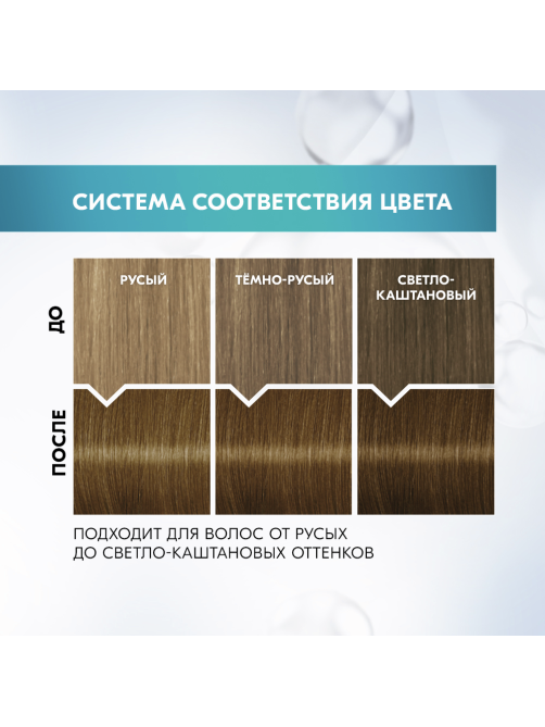 Краска для волос Глисс Кур Уход и Увлажнение 7-00 Темно-русый, 110г