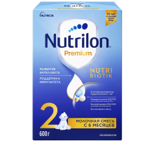 Смесь молочная детская Nutrilon 2 Premium с 6 месяцев, 600г