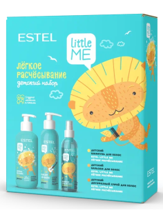 Подарочный набор Estel Little Me детский шампунь 300мл с бальзамом 250мл и спреем для волос 200мл