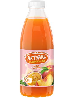 Напиток сывороточный Актуаль с персиком и маракуйей, 930г