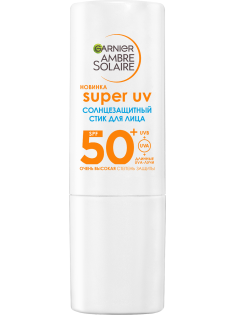 Стик для лица Garnier Ambre Solaire солнцезащитный SPF50+, 9мл
