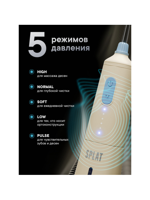 Ирригатор портативный Splat Sense&Power бежевый