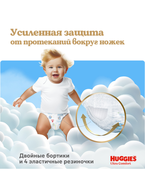 Подгузники-трусики Huggies Ultra Comfort для мальчиков №6 15-25кг, 38шт