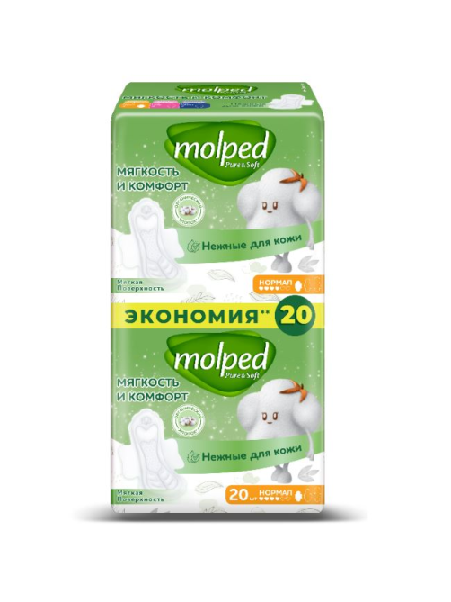 Прокладки Molped Pure&Soft Normal, 20шт