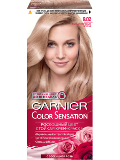 Крем-краска для волос Garnier Color Sensation Перламутровый блонд 9.02, 110мл