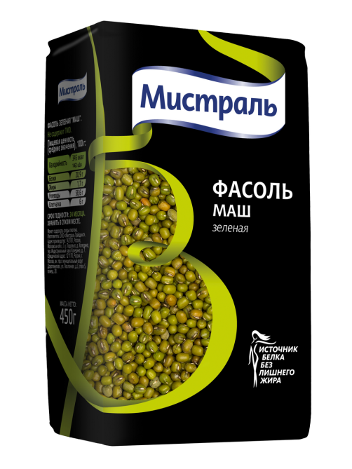 Фасоль Мистраль Маш зеленая, 450г