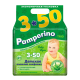 Салфетки влажные детские Pamperino Viscoze Алоэ, 50шт х 3 уп