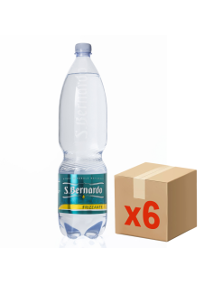 Вода San Bernardo питьевая газированная, 1.5л x 6 шт