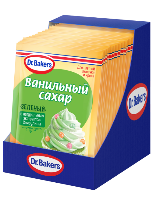 Сахар ванильный Dr.Bakers зеленый, 8г