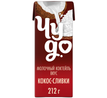 Коктейль молочный Чудо со вкусом Кокос-сливки 2%, 200мл