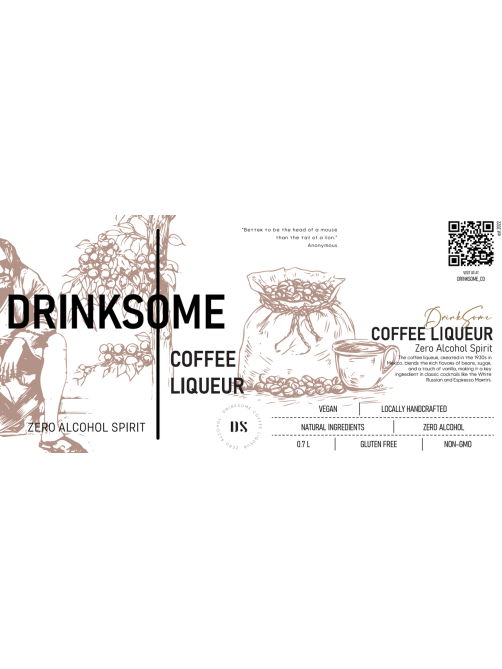 Напиток безалкогольный Drinksome Coffee Liqueur Кофейный Ликер негазированный, 0.7л