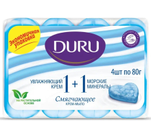 Крем-мыло туалетное Duru Морские минералы (80г х 4шт), 320г
