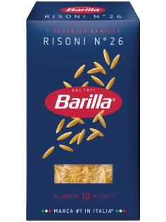 Макаронные изделия Barilla Ризони №26 из твердых сортов пшеницы, 450г