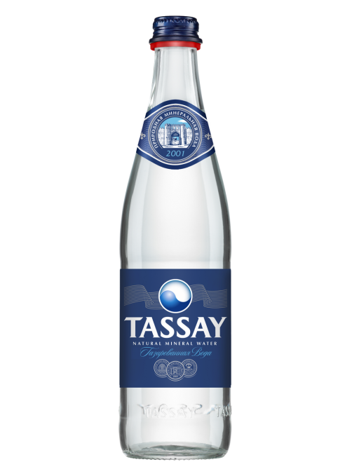 Вода Tassay газированная стекло, 500мл